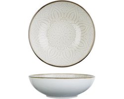 Cosy en Trendy Murano Diep Bord Beige 18,5 cm - Set van 6 stuks - Vintage