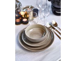 Cosy Onderbord / Pizzabord Forest ø 33 cm - Onderbord voor sfeervol serveren - Pizzabord voor een gezellige avond - Keramiek - 4 Stuks - Ø 330 mm - Keukengerei - Tafelaccessoires