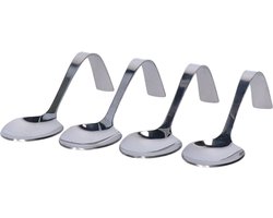 Cosy & Trendy Amuselepels - 4 stuks - 13 cm - RVS - appetizer/voorgerecht lepels