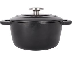 Cosy & Trendy Braadpan Fontestic Gietijzer Black Ø 20 cm / 2.7 Liter - geëmailleerde anti-aanbaklaag