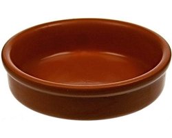 Cosy & Trendy Creme brulee Schaaltjes - 4x stuks - terracotta - D12xH3 cm - tapas schaaltjes