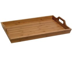 Cosy & Trendy Dienblad - bamboe hout - rechthoekig - 45 x 30 x 6 cm