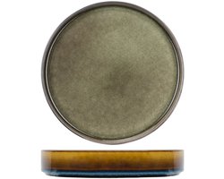 Cosy & Trendy Diepe Borden - Pastabord - Pasta Bowl - Porselein Quintana Green - Vaatwasserbestendig - 23 cm, 4 Stuks