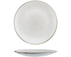Cosy & Trendy Dinerborden Murano Beige – Set Van 6 Aardewerk Ø 27,5 cm – Perfect Voor Sfeervol Tafelen