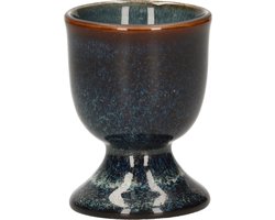 Cosy & Trendy Eierdopje - aardewerk - donkerblauw - 5 cm - Houders voor gekookte eieren - Ontbijt en lunch