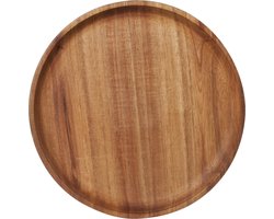Cosy & Trendy Kaarsenbord/plateau - hout - rond - D25 cm - Kaarsenonderzetter