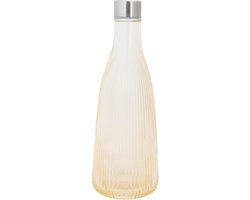 Cosy & Trendy Karaf Atla Sparkling Champagne 1 liter - Glas Met RVS Dop - Opvallend Design Voor Water, Frisdrank & Cocktails