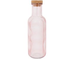 Cosy & Trendy Karaf Raya Roze 1 Liter Glas - Luchtdichte Kurk