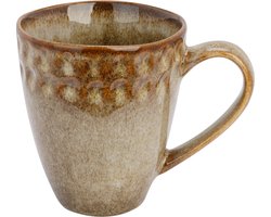 Cosy & Trendy Koffiekopje Araki Hazel Bruin 270 ml Aardewerk - Oosters Tintje - Vaatwasserbestendig