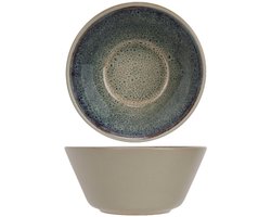 Cosy & Trendy Kommen Oona Sand-Green - Set van 6 kommen ø 15 cm - Soepkommen voor dagelijks gebruik - Ontbijt- en snackschalen - Duurzaam aardewerk - Vaatwasserbestendig - 155 x 155 x 70 mm - Servies - Kommen & Schalen