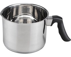 Cosy & Trendy Melkpannetje - 16 x 7,5 cm - RVS - steelpan - sauspan - 1,5 liter