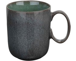 Cosy & Trendy Mokken Lerida Meadow Groen 350 ml - 4 Stuks - Porselein - Vaatwasser- & Magnetronbestendig