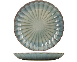 Cosy & Trendy Ontbijtborden Astera - Dessertborden voor ontbijt en gebak - Set van 4 borden - Vaatwasserbestendig - Aardewerk - Ø 21 cm - Servies - Borden