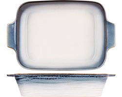 Cosy & Trendy Ovenschaal Nora Blauw 3,7 liter 31 x 20 x 6 cm Aardewerk - Oven-, Magnetron- en Vaatwasserbestendig