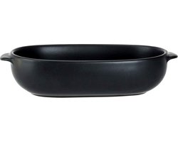 Cosy & Trendy ovenschaal - zwart - 18 x 11 x 5 cm - Ovaal - Klassieke braadsledes - Schalen - Bakvorm/braadslede
