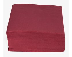Cosy & Trendy Servetten Luxe kwaliteit - bordeaux rood - 80x - 38 x 38 cm - Tafel decoratie - Papier