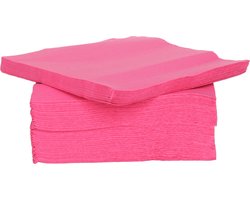 Cosy & Trendy Servetten Luxe kwaliteit - fuchsia roze - 40x - 38 x 38 cm - Tafel decoratie - Papier