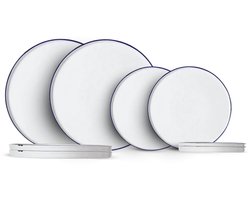 Cosy & Trendy Serviesset / Bordenset Antoinette 8-Delig / 4 personen - 4 dinerborden, 4 ontbijtborden