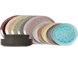 Cosy & Trendy Serviesset Streetfood 20-delig – Servies Set 10 Personen – Modern Design Aardewerk – Vaatwasser- & Magnetronbestendig