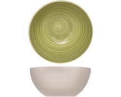 Cosy & Trendy soep serveer schaaltje - kommetjes Turbolino - groen - D14 cm - 500 ml