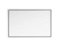 Cosy & trendy tafel placemat - PU-leer/leer look - wit - 43 x 30 cm - tafel onderleggers