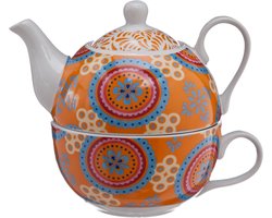 Cosy & Trendy Theepot Met Kopje - Ø 11 cm x 14 cm - 38 cl-30 cl