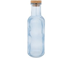 Cosy & Trendy Waterkaraf met Kurk - Raya - Blauw - 1 Liter