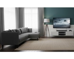 CosyLux 2-Zits Loveseat - Compacte 2-Persoons Bank voor Woonkamer & Slaapkamer - Scandinavisch Design Stoffen Bank met Ronde Kussens - Lichtgrijs - Comfortabele Kleine Bank voor Appartementen en Studio’s | Ganeey