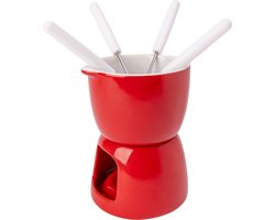 Cosy&Trendy Chocolade Fondue - Porselein - Ø 11,5cm - Rood