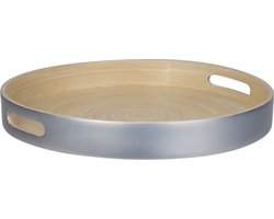 Cosy&Trendy dienblad - bamboe - Zilver - Ø 30 x 4 cm