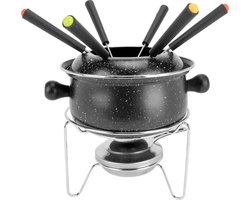 Cosy&Trendy Fondue set met 6 vorken - Emaille - Ø 16cm