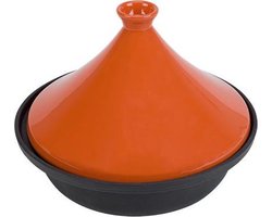 Cosy&Trendy Tajine - Geschikt voor inductie - Ø 30 cm - Zwart/Oranje