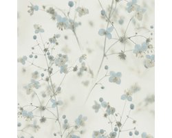 COTTAGE BLOEMETJES BEHANG | Landelijk - blauw wit grijs - A.S. Création PintWalls II