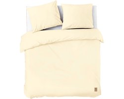 Cotton Touch Dekbedovertrek Tweepersoons 200x200/220 + 2 kussenslopen 60x70 Creme