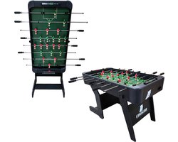 Cougar Around The World Inklapbare Voetbaltafel Zwart – Tafelvoetbal – Incl. Accessoires