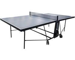 Cougar Tafeltennistafel Plus 2800 Indoor – Opklapbare Indoor Pingpongtafel Grijs 274 x 152,5 cm – Inclusief Net – Verstelbare Poten – Met 8 Wielen met Remmen