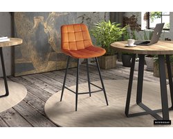 Counterstoel 'Juta' Stof Oranje (2 per doos)