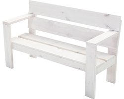 Country 2-persoons tuinbank wit - Tuinbank Hout - Tuinbank wit- Tuinmeubel wit -