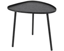 Countryfield-bijzettafel-salontafel-organische vorm-gehamerd zwart