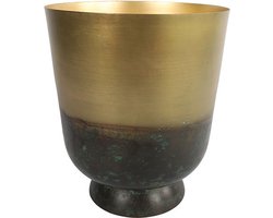Countryfield Bloempot Avelon metaal L26,5B26,5H31CM messing