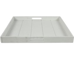 Countryfield dienblad speelgoed vierkant Claudina 50cm wit karton.