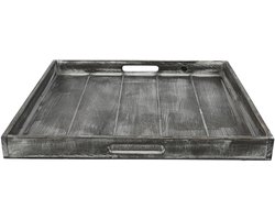 Countryfield Dienblad vierkant Claudina 50cm grey wash.