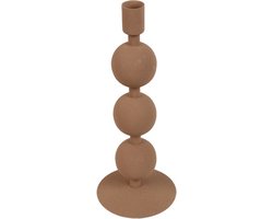Countryfield - kandelaar - Rana - oud roze - 3x bol - Ø10x25cm