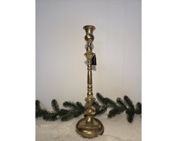 Countryfield Kandelaar ro Wessel M goud-L12.5B12.5H42.5cm