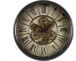Countryfield Klok Grant metaal L8B46,5H46,5CM grijs