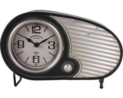 Countryfield Klok Retro mtl L8.5B28H18.5CM zwart