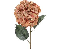Countryfield kunstbloem Hydrangea speelgoed decoratie oud roze 68cm.
