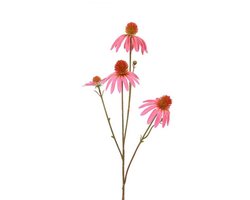 Countryfield - Kunstbloem - Zonnehoed - Fuchsia - 10x10x77 cm