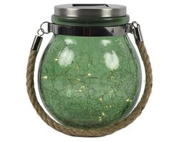 Countryfield LED Solarlamp Viggo Ø12 cm | Groen | Hoogte 14 cm
