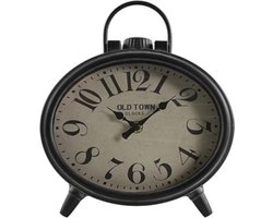 Countryfield Tafelklok Leeton 21 X 8 X 24,5 Cm Staal Zwart